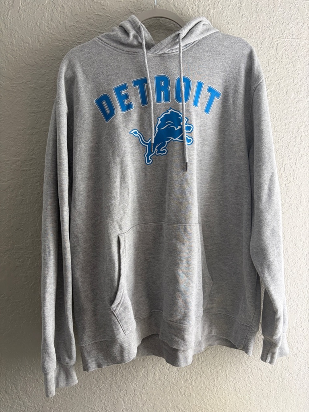 Detroit Lions Gray Starter Pullover Hoodie - Men's
